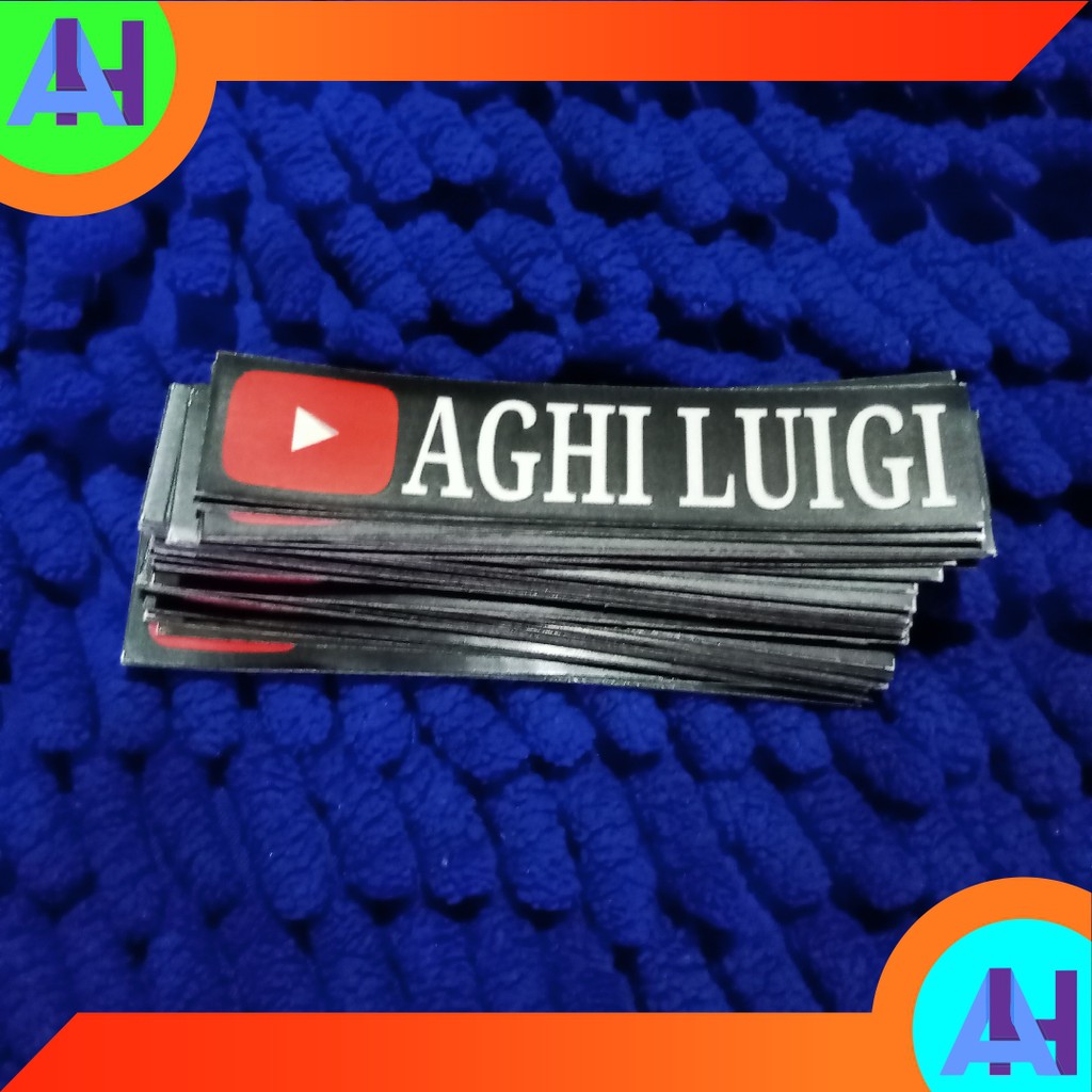 Real Contents 30 Costum Sticker Youtube Name Youtuber Sticker Set Youtube Subscriber Sticker Vynil Shopee Malaysia