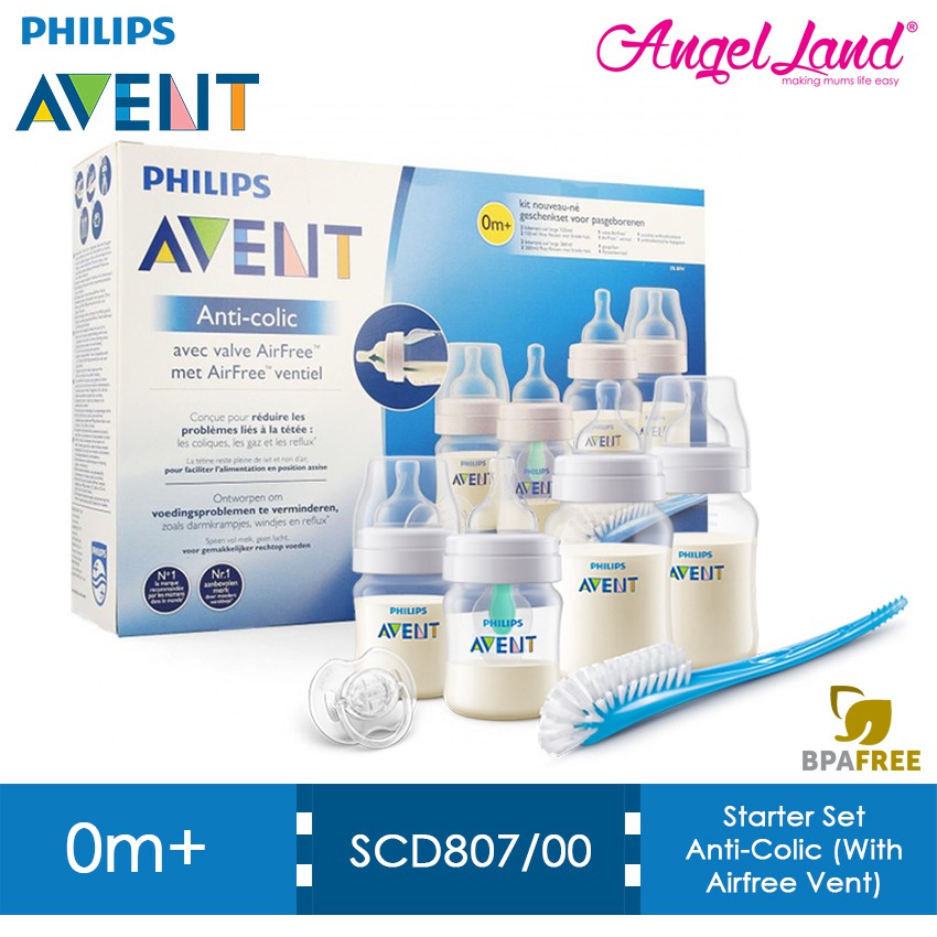 avent anti colic set