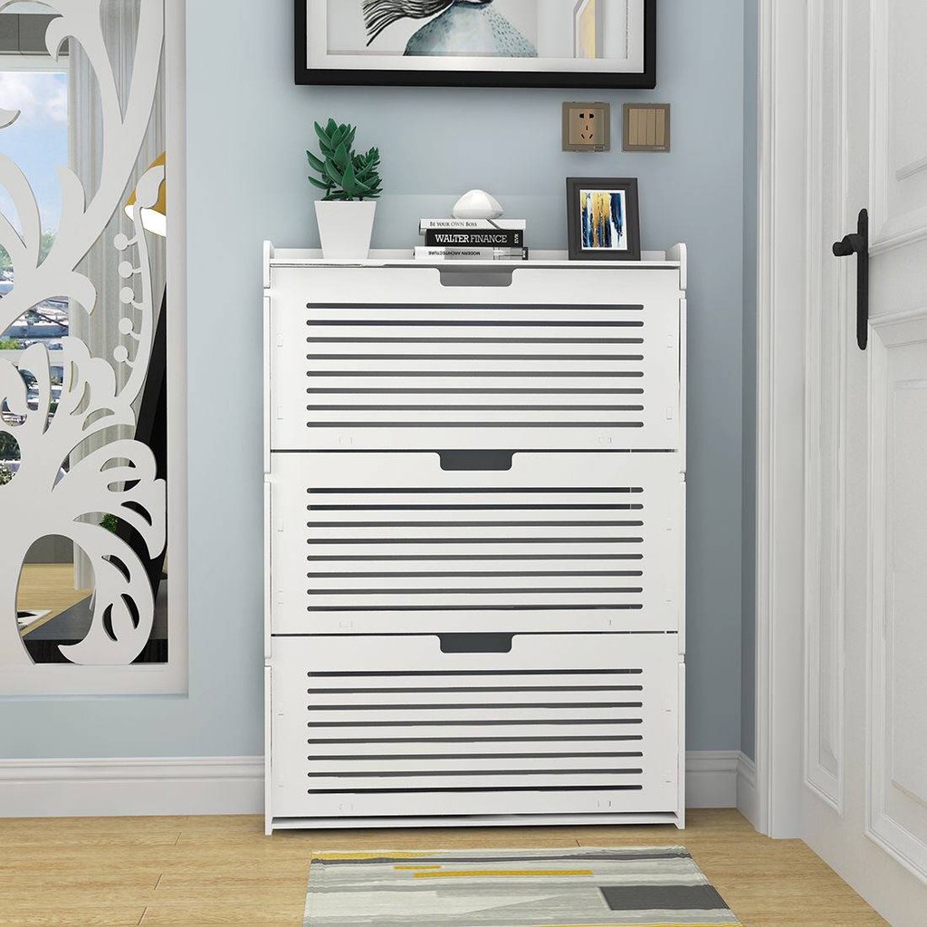 The New Ultra Thin Narrow Shoe Cabinet 17cm Door Home Simple Small