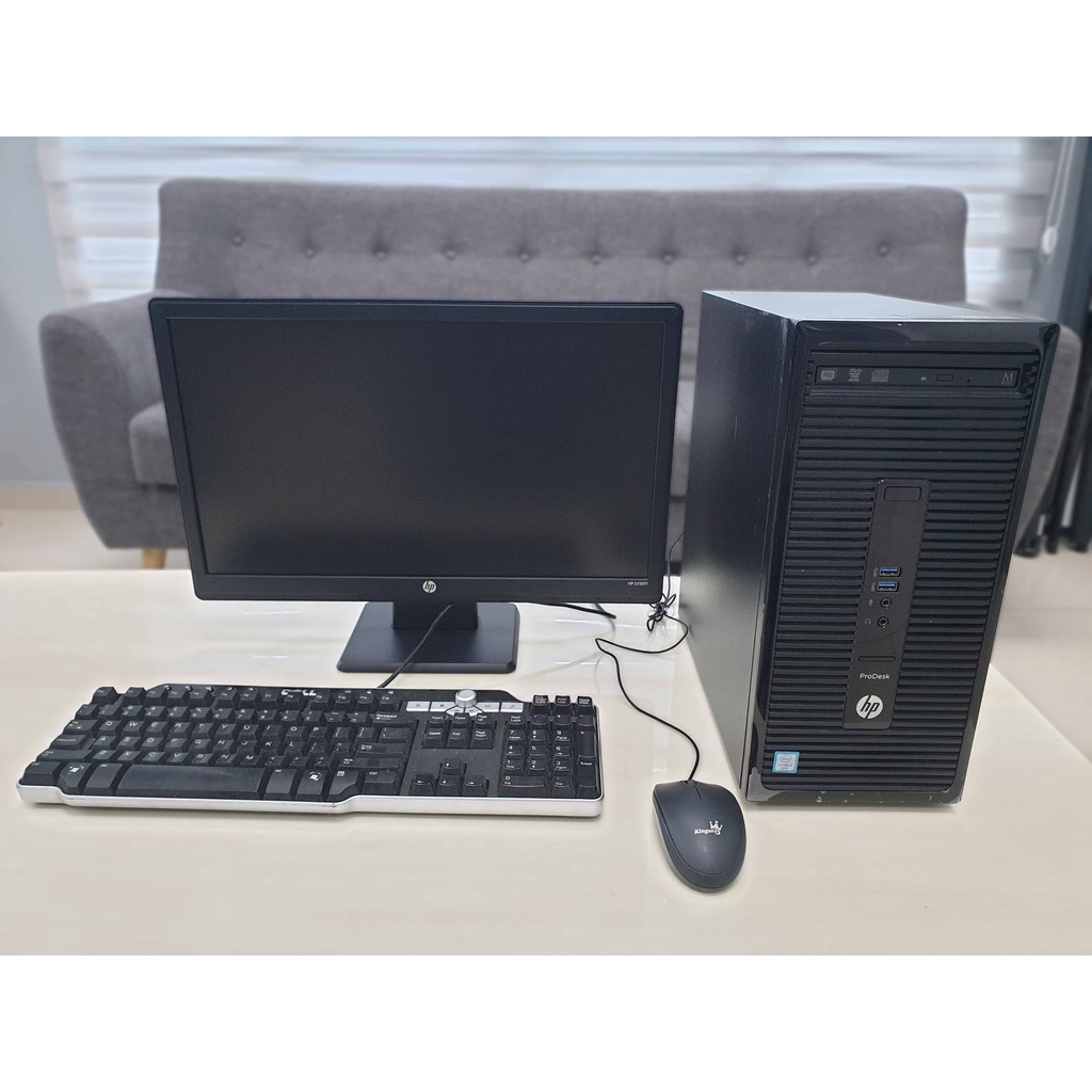 Intel Core I5 6th Gen Ddr4 Ram Hp Prodesk 400 G3 Mt Wfh Office Work Pc Desktop Set Used Shopee Malaysia