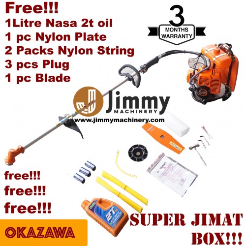 Okazawa Backpack Brush Grass Cutter Machine Mesin Rumput Galai Bg328 Combo Set Shopee Malaysia