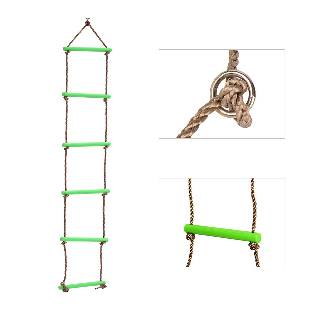 Climbing Rope Ladder 6 Speed Plastic Climbing Rope Ladder 2 Meters High Swing Set