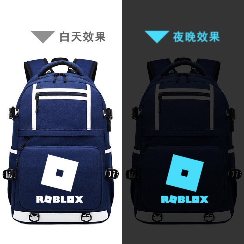 Roblox Red Nose Day Game Social Network Backpack Middle School Student Bag Backpack Shopee Malaysia - mini red backpack roblox