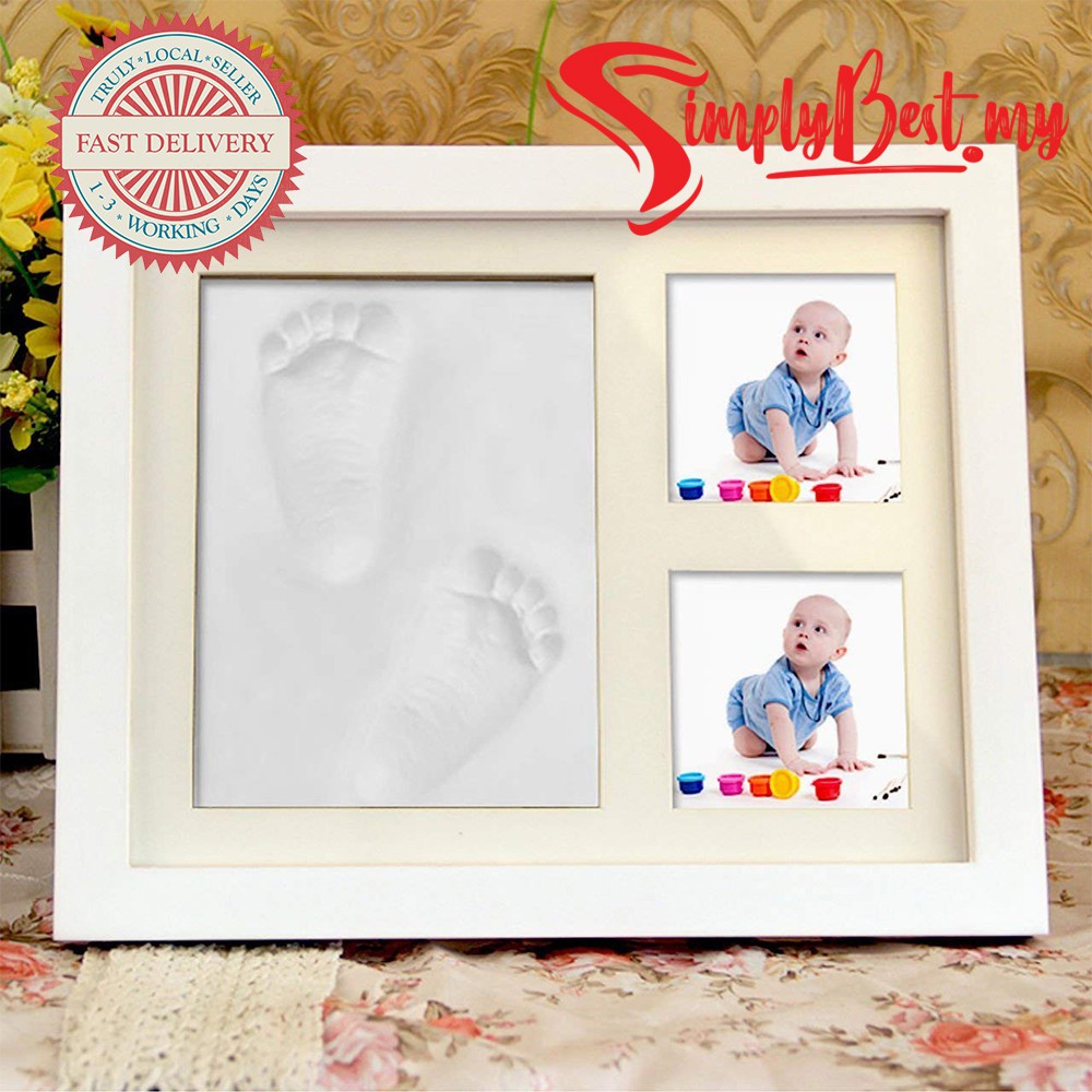 clay handprint frame