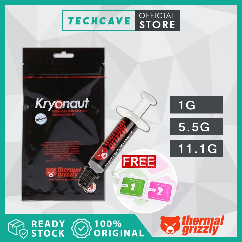 (Ready stock) Thermal Grizzly Kryonaut / Kryonaut Extreme High Performance Thermal Paste Grease