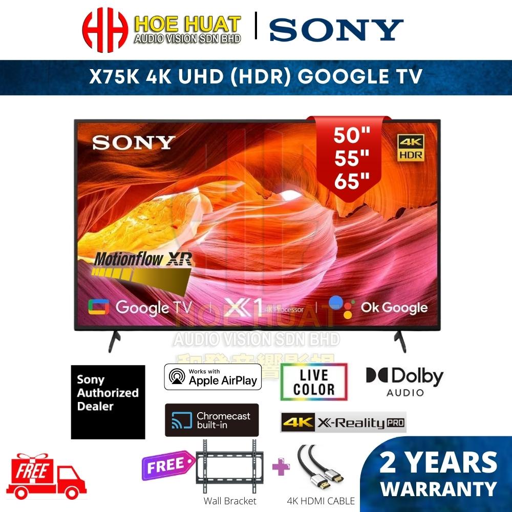 【Gifts】 Sony BRAVIA X75K 50" / 55" / 65" 4K UHD HDR Smart LED Google TV ...