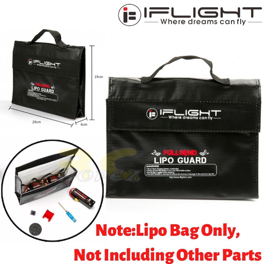 iFlight (19 x 24 x 6 CM) Fire Retardant LiPo Battery Pack Portable Explosion Proof Safety Bag MX5789