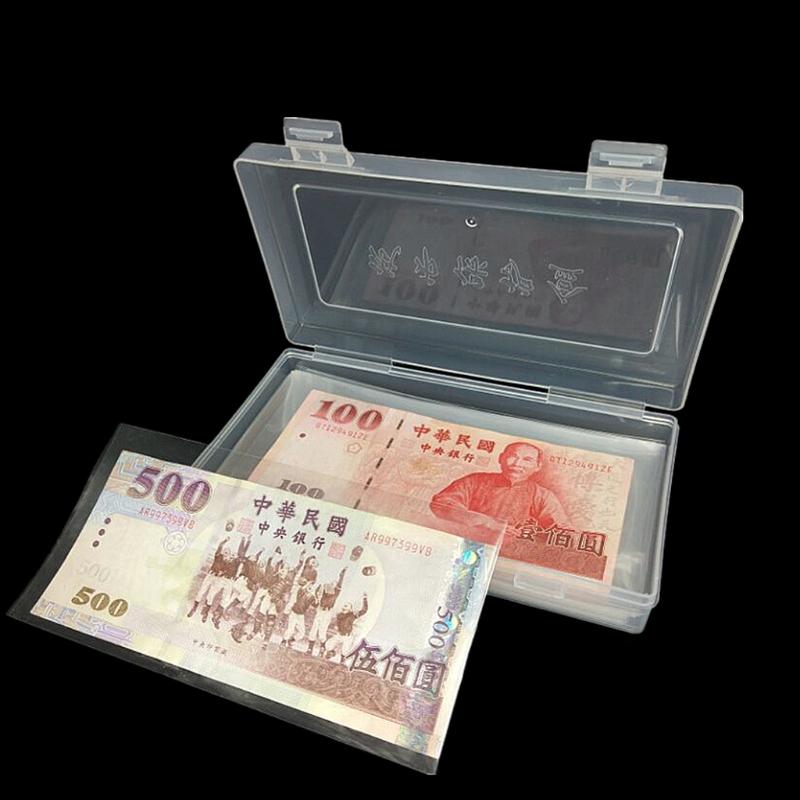 100x Paper Money Album Currency Banknote Case Storage Collection With Box GiftFT 