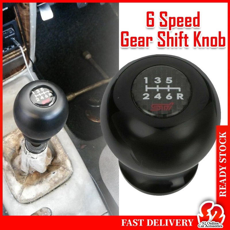 6 SPEED JDM Style Manual STi Racing Shift Knob Car Styling Accessories