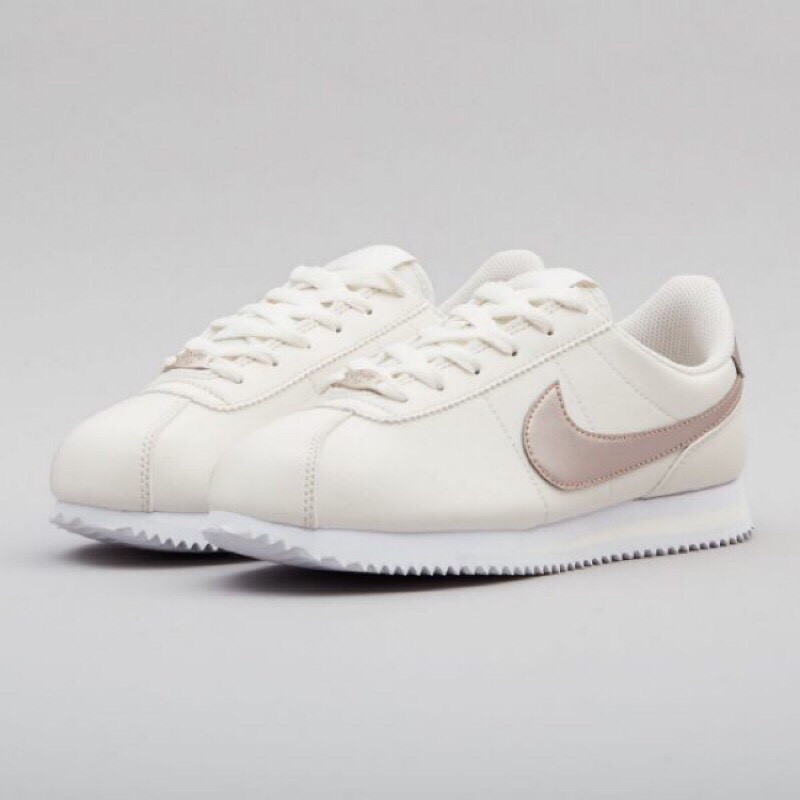 nike cortez white and rose gold