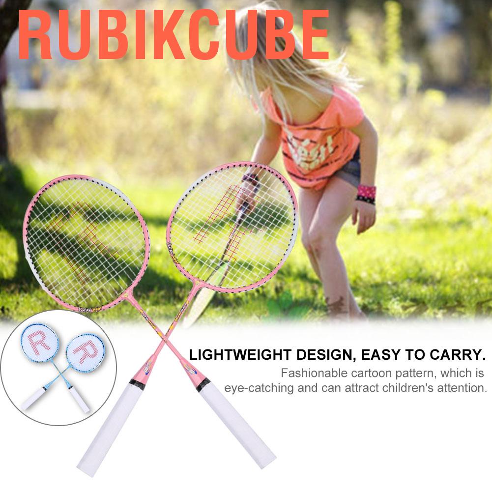 Cartoon Durable Ferroalloy Badminton Racket Racquet for Kids Training  Practice | Shopee Malaysia