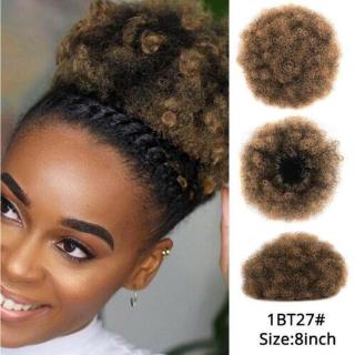 9 Colors High Puff Hair Bun Kinky Curly Hair Synthetic Ponytail