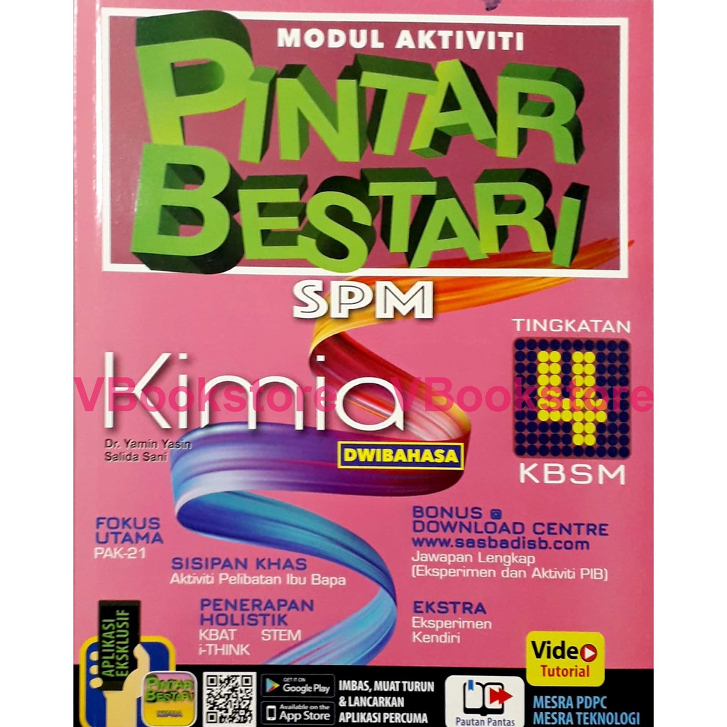 Ready Stock Sasbadi Kimia Modul Aktiviti Pintar Bestari Tingkatan 4 Spm Vbs Shopee Malaysia