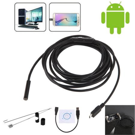 Mini 5.5MM Android USB Endoscope 6 LEDs Waterproof  Camera Android OTG .