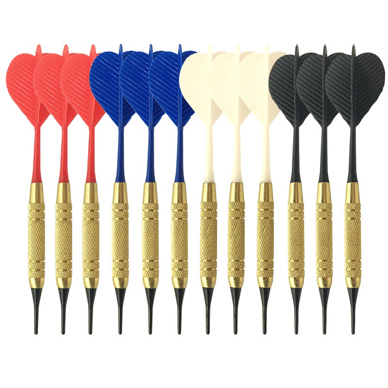 3pcs plastic professional dart flights 2ba screw soft durable darts tail—HQ 