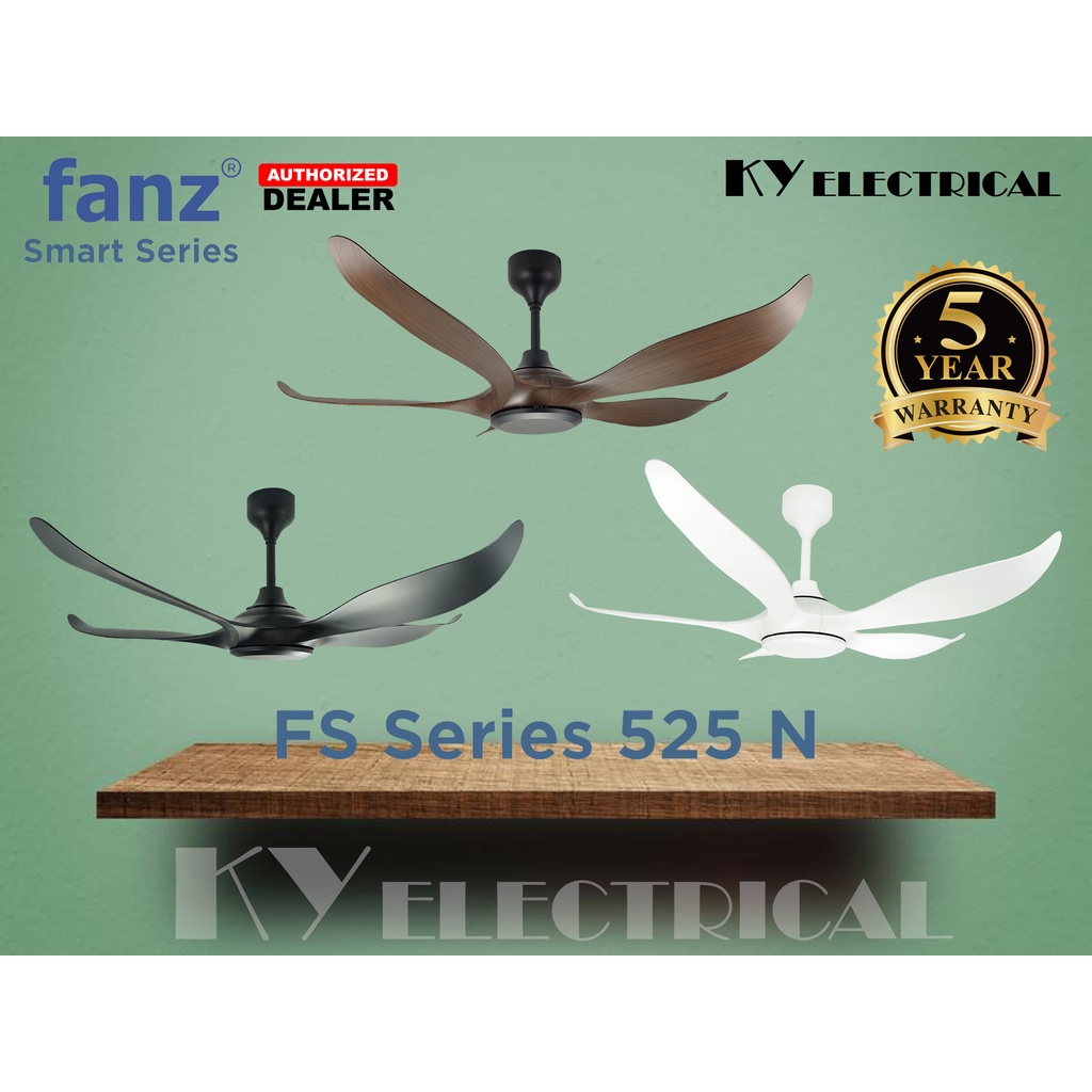 FANZ FS525N 52" WIFI Smart Series Ceiling Fan ( Remote Control 12 Speed