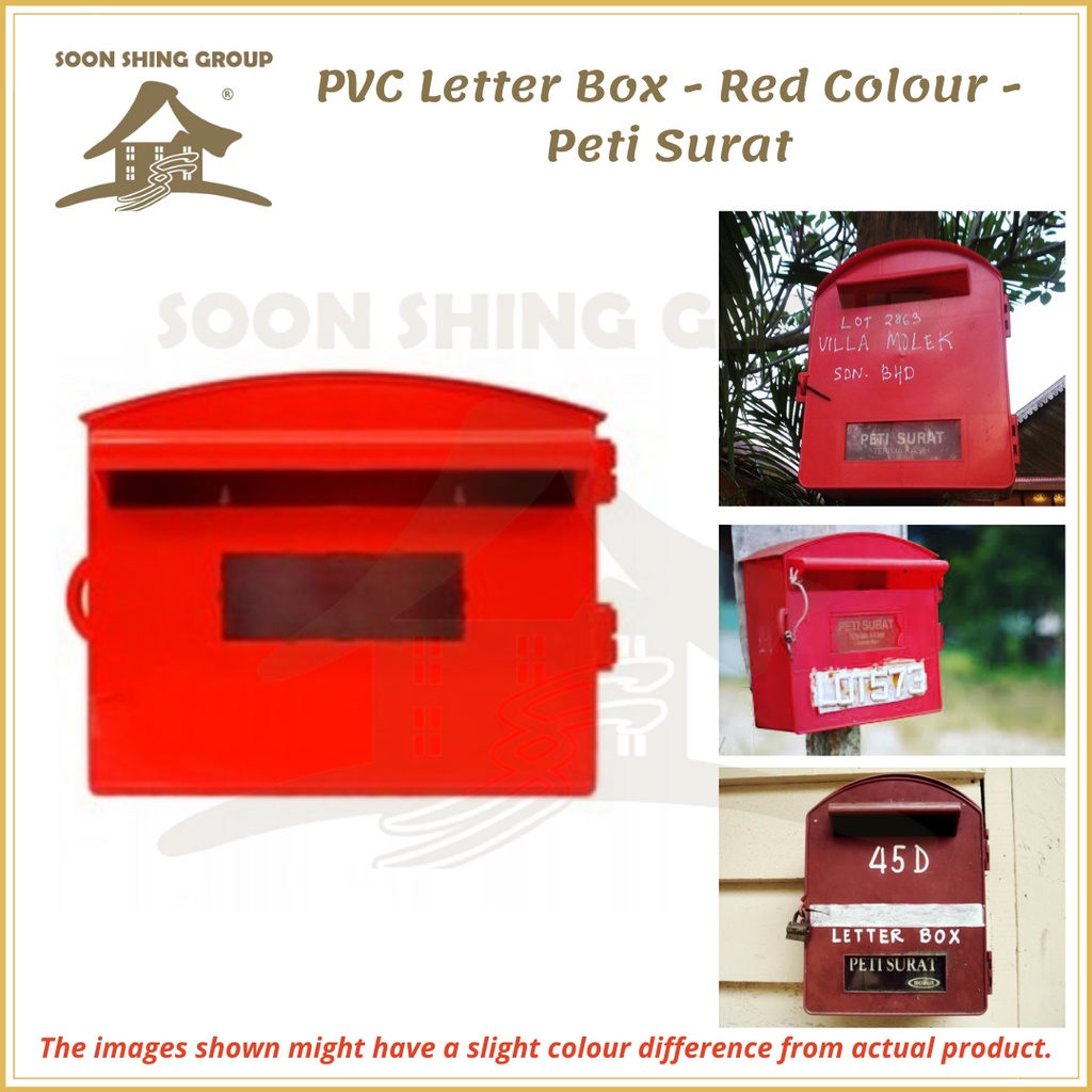 Buy Pvc Letter Box Red Colour Peti Surat Seetracker Malaysia