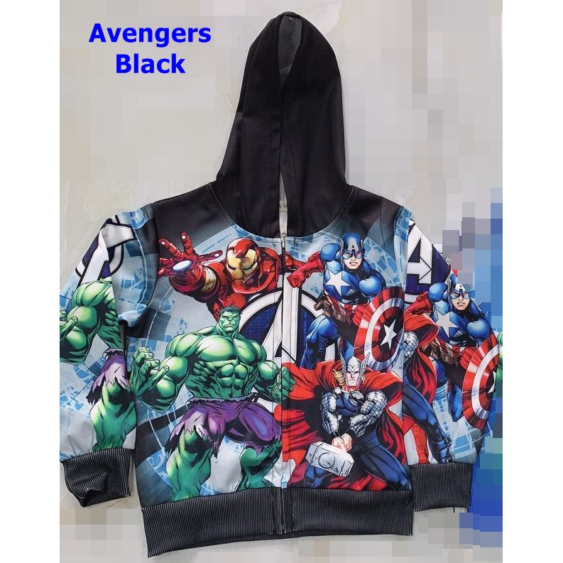 Kids Boy Girl Sweater Jacket Cartoon Spiderman Frozen Elsa Anna Unicorn  Marvel Car Avengers | Shopee Malaysia