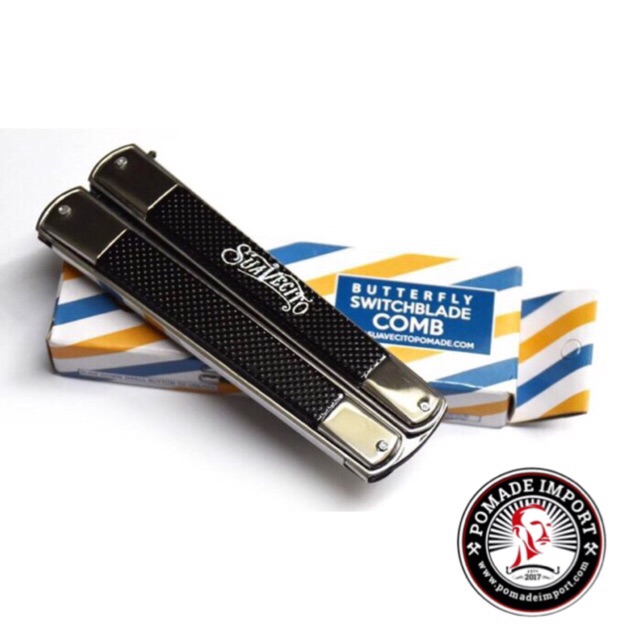 Suavecito Butterfly Switchblade Comb | Shopee Malaysia