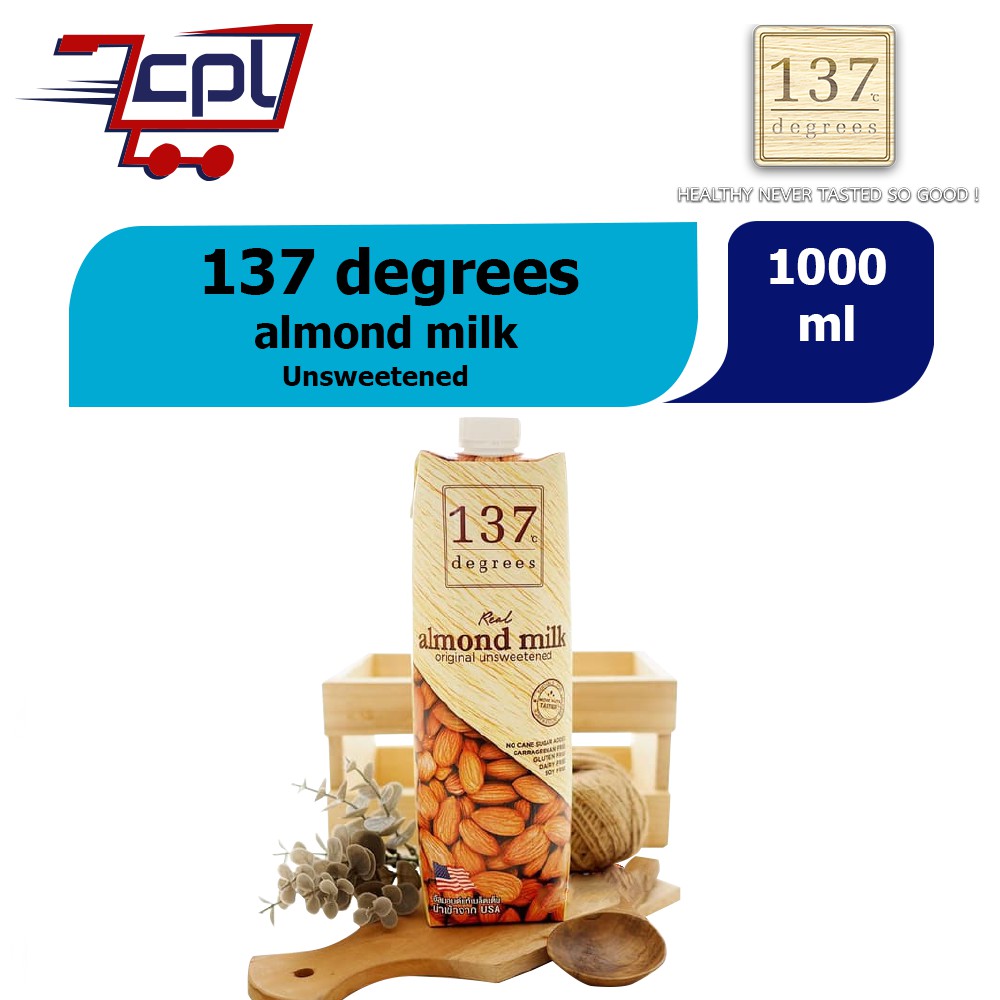 137 Degrees Almond Milk Unsweetened 1L | Shopee Malaysia
