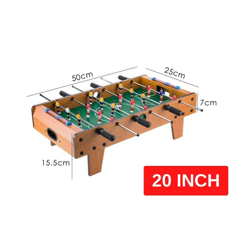 27 Inch Wooden Table Football Game With Stand Foosball Soccer Table Game Arcade Room Playfield Indoor Sports