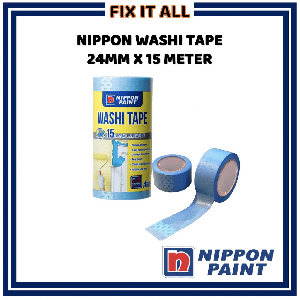 Nippon Washi Tape 24mm High Quality Painting Tape without Glue Transfer