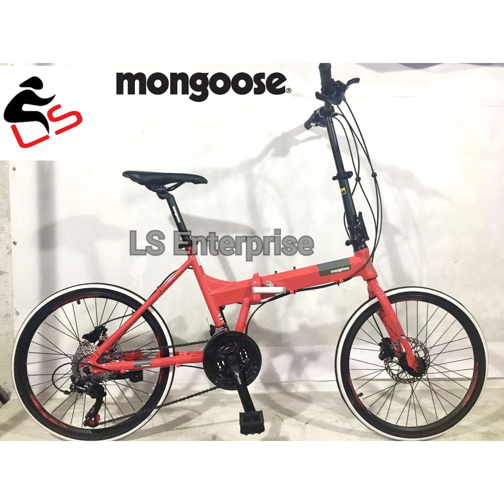 mongoose alloy folding bike