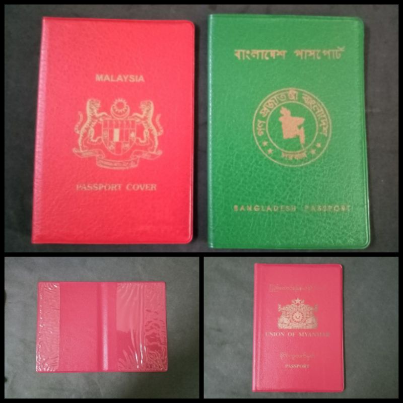 [[PASSPORT COVER]]Malaysai/Bangladesh/Myanmar nPassport Cover‍♂️‍Men Women Passport Holder Faux Leather Travel