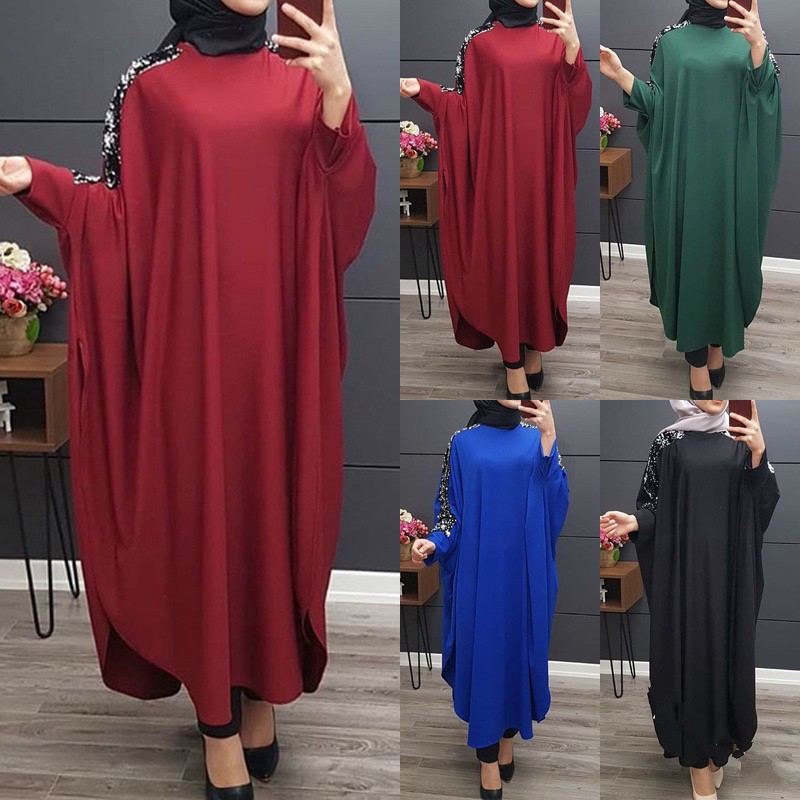 plain kaftan dress