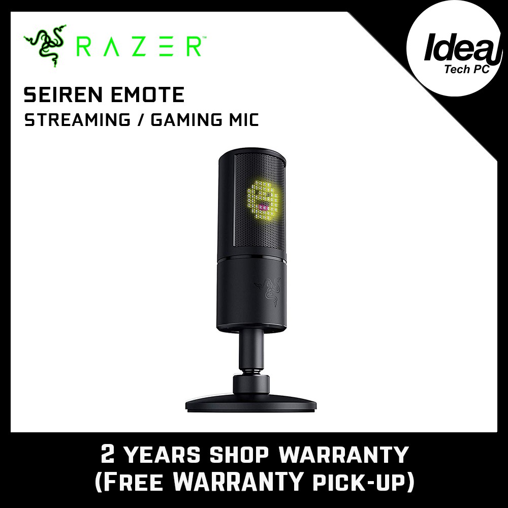 Razer Seiren Emote Streaming Microphone Shopee Malaysia