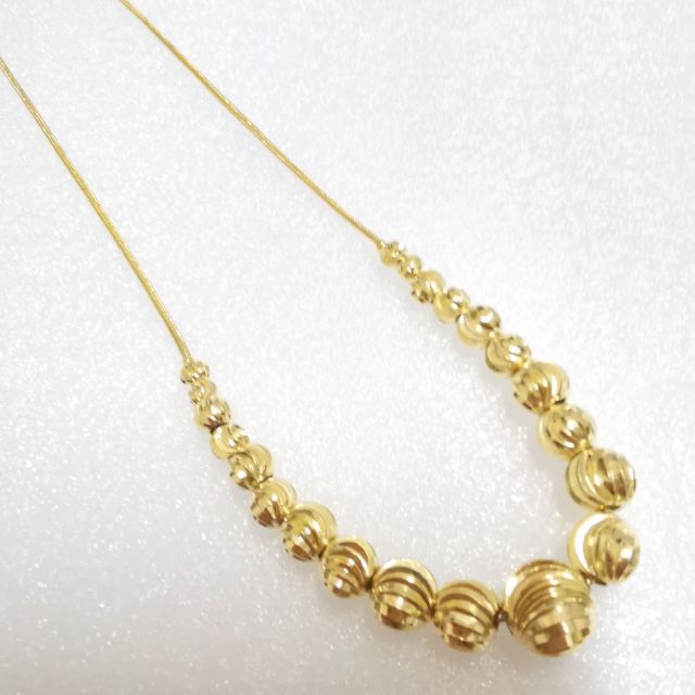 Bn35 Kids Baby Necklace Gold Plated Rantai Leher Bayi Budak Perempuan Emas Korea 项链 Shopee Malaysia