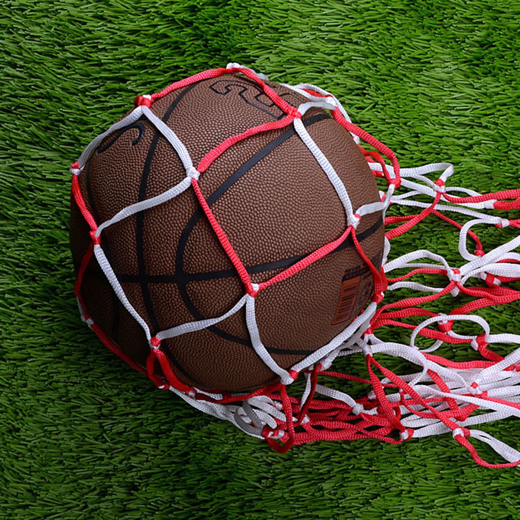 EgalBest Large Sports Ball Hoop Mesh Net 10 Balls Carry Net Bag for Basketball Football 