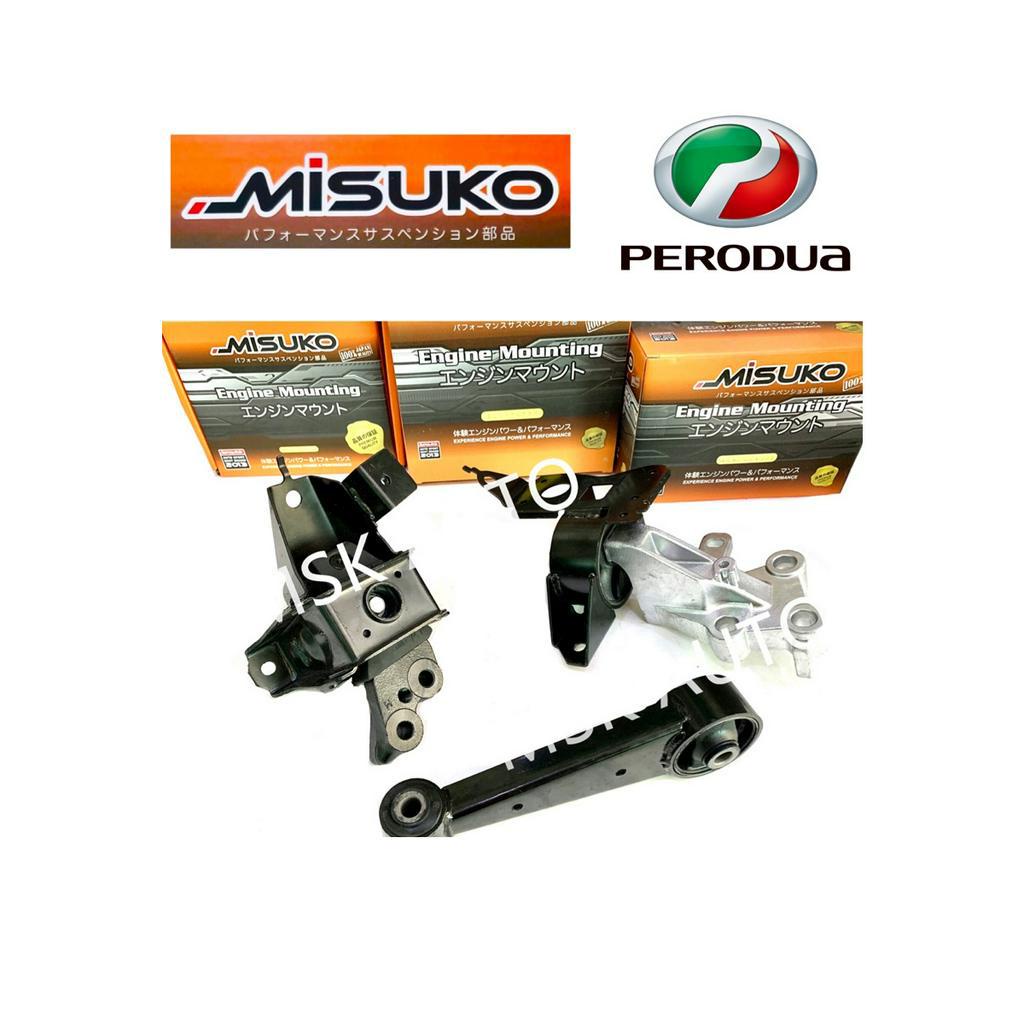PERODUA AXIA ENGINE MOUNTING WITH BRACKET KIT SET (AUTO) MISUKO