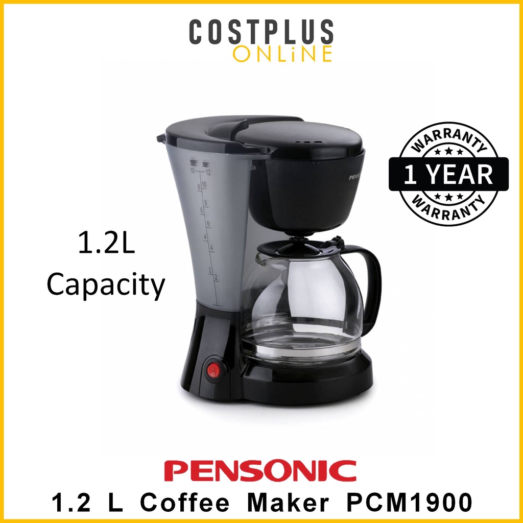 Pensonic Coffee Maker 1.2L Removable Filter AntiDrip Device PCM1900 PCM1900 Shopee Malaysia