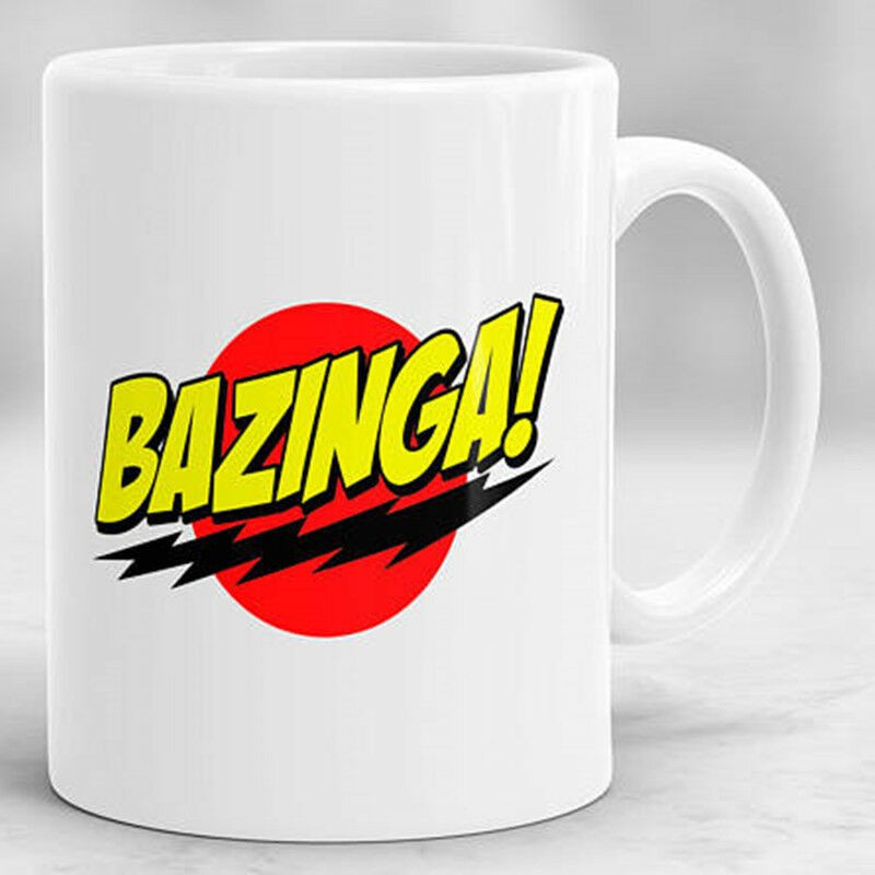 Ready Stock Bazinga Big Bang Theory Mug White Ceramic Mug Coffee Mug Tea Mug Milk Cup Office Cup Gift Doublesided Printing