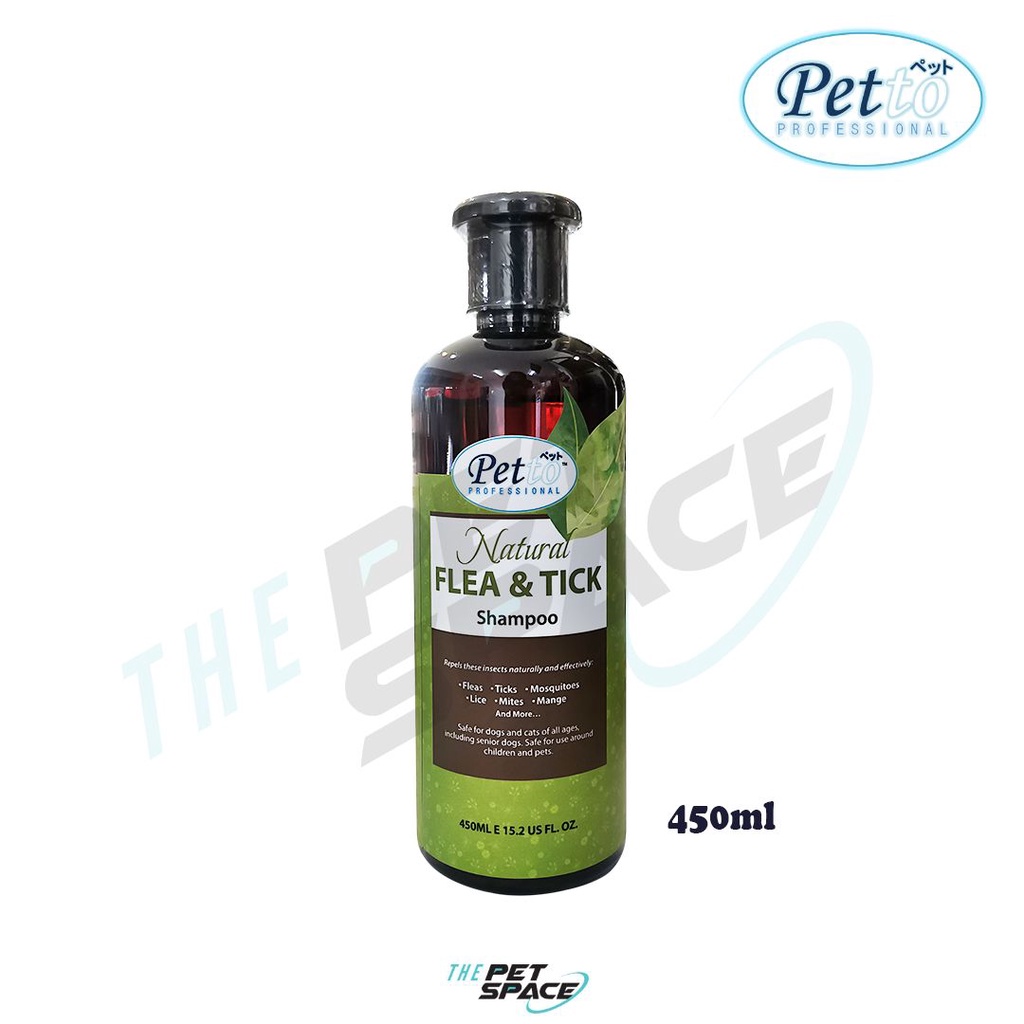 Petto Natural Flea & Tick Shampoo 450ml
