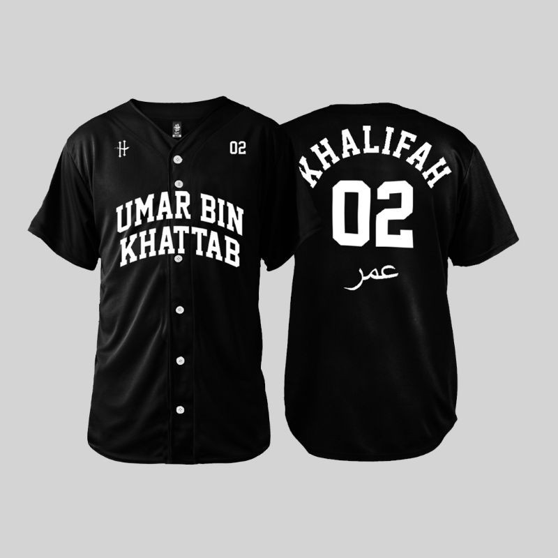 Umar bin Khattab Baseball Jersey | Islamic Da'Wah T-Shirt | Da'wah Jersey