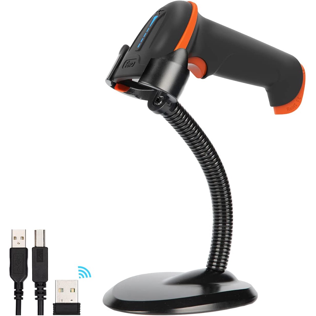 Tera Wireless Barcode Scanner 1D 2D QR Code Scanner Bar Codes Reader