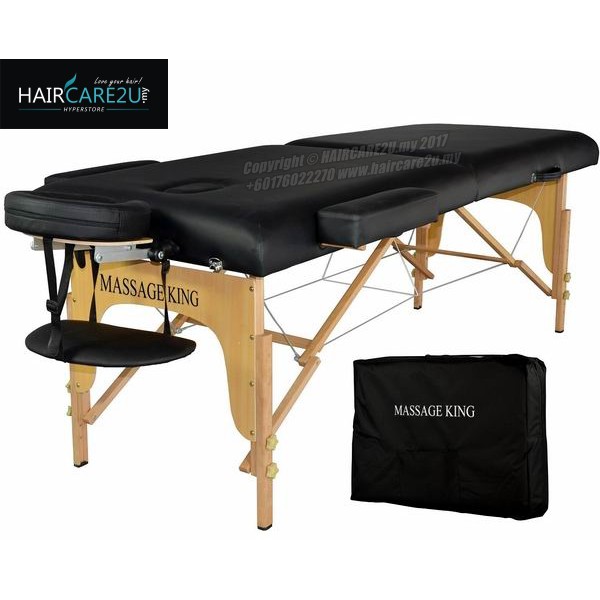 Massage King 3567 Portable Folding Waterproof Leather Wooden Table Bed