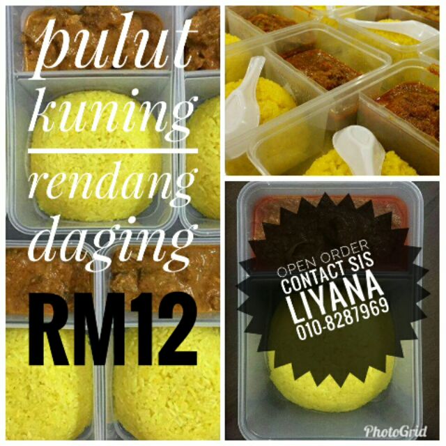 Pulut Kuning Rendang Daging Shopee Malaysia