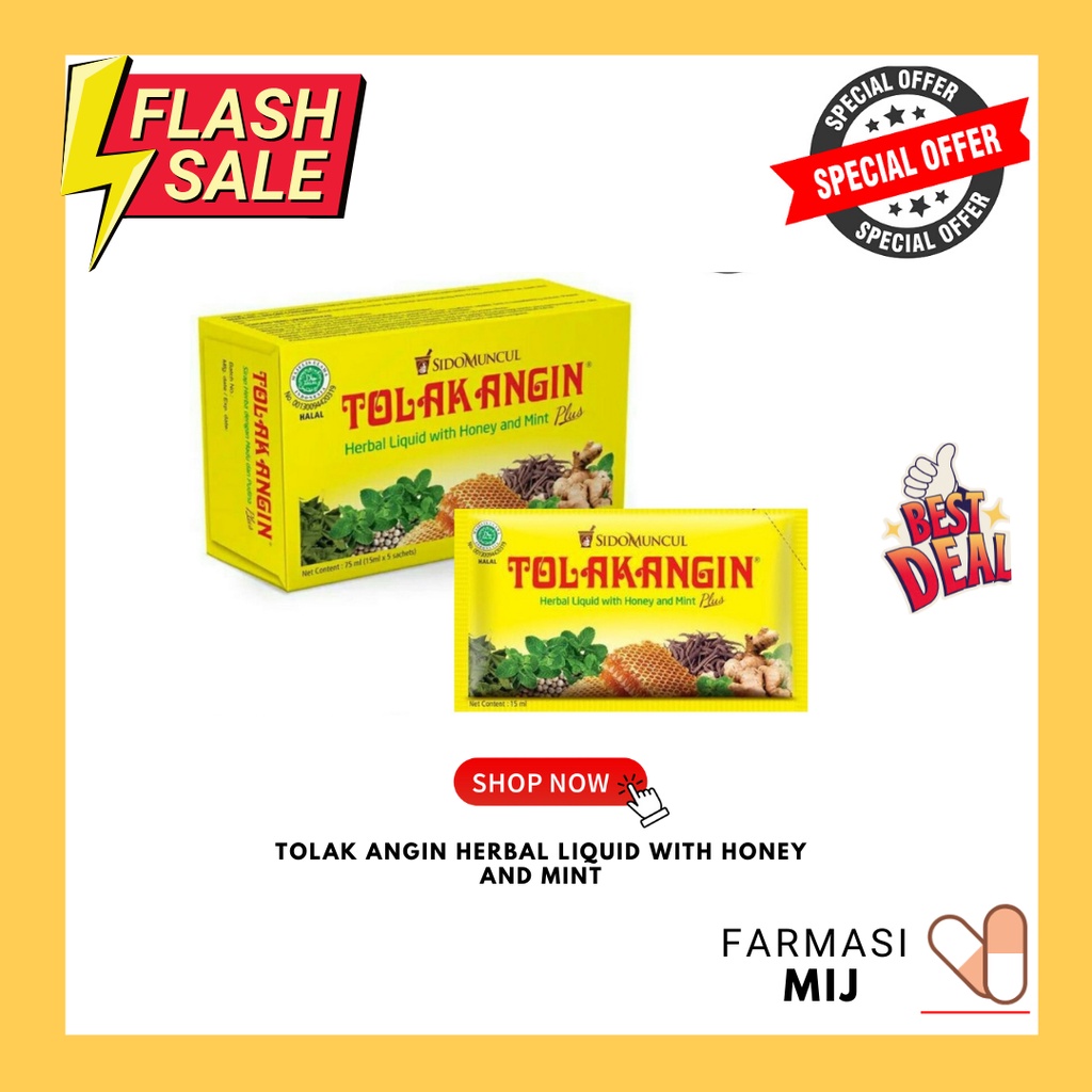 Tolak Angin Herbal Liquid With Honey And Mint Exp 15012023 Box 5 Sachet Shopee Malaysia 0037