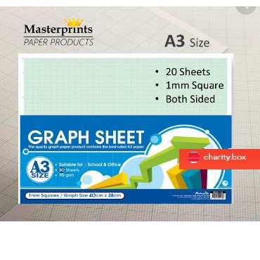 graph paper a3 20 sheets masterprint 1mm x 1mm square gs20 1 a3 akitek