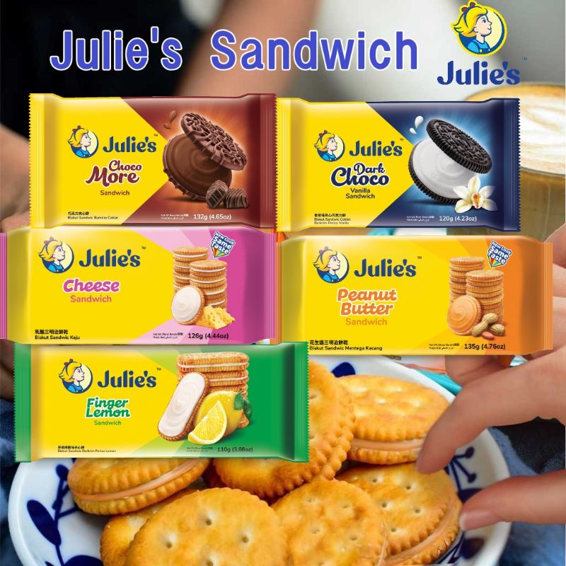 [TKM] Julie's Sandwich 110g - 135g | Shopee Malaysia