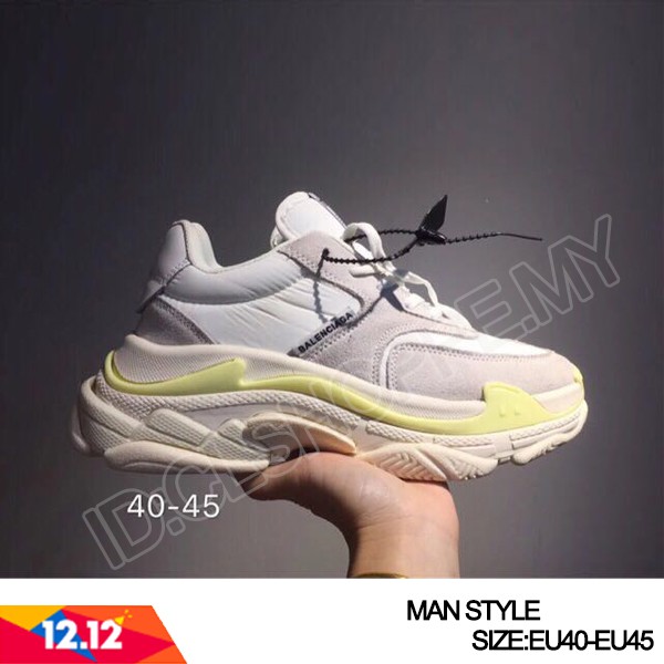 Balenciaga Triple S Clear Sole Mesh Nubuck And WEAR