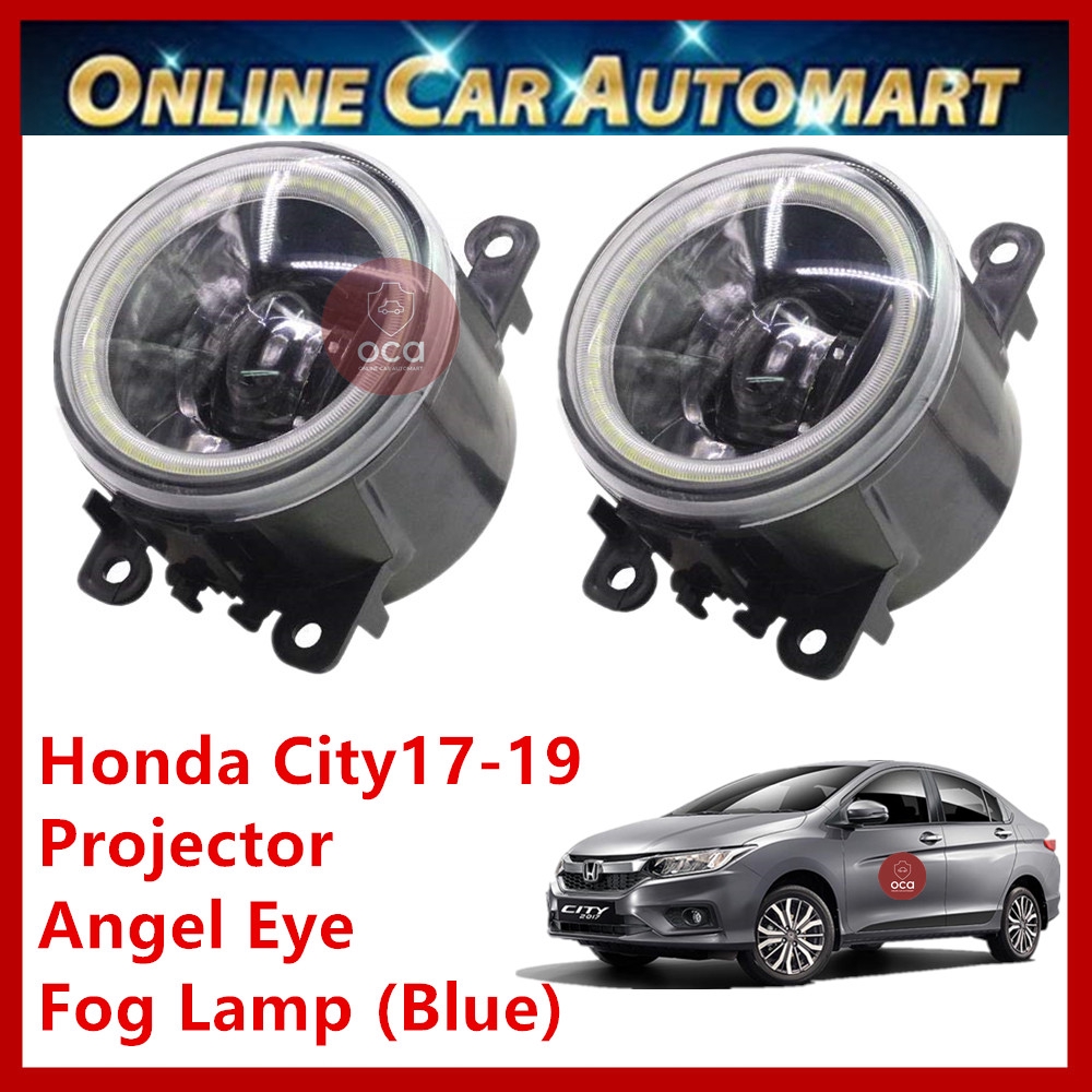 Honda City 2017-2019 2pcs OEM LED Car Fog Lamp/Fog Light (Projector Angel Eye Blue)