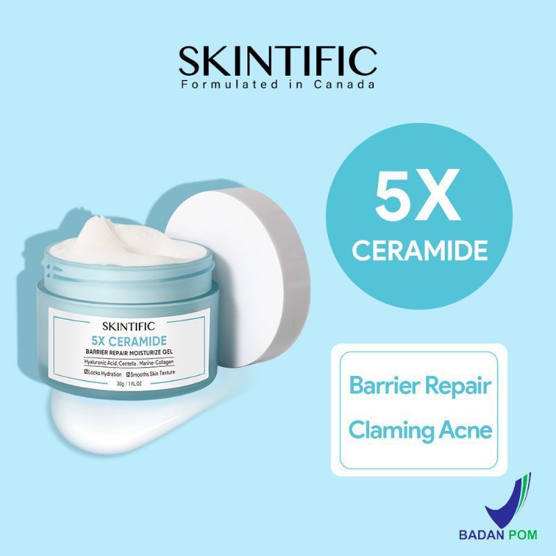 Skintific MOISTURIZER 5X CERAMIDE BARRIER MOISTURIZER GEL 30GR BPOM