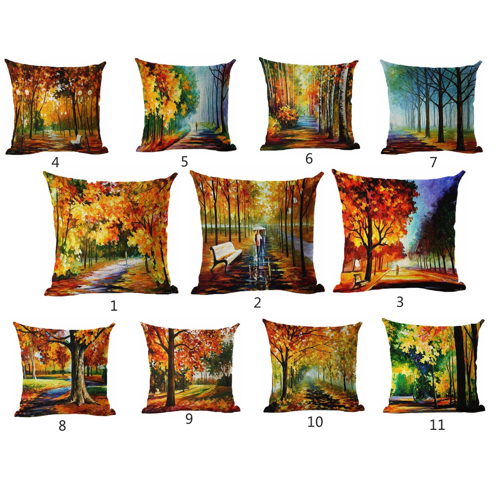 45 Cm Oil Painting Cushion Covers Sofa Pillow Cover Cushion Case