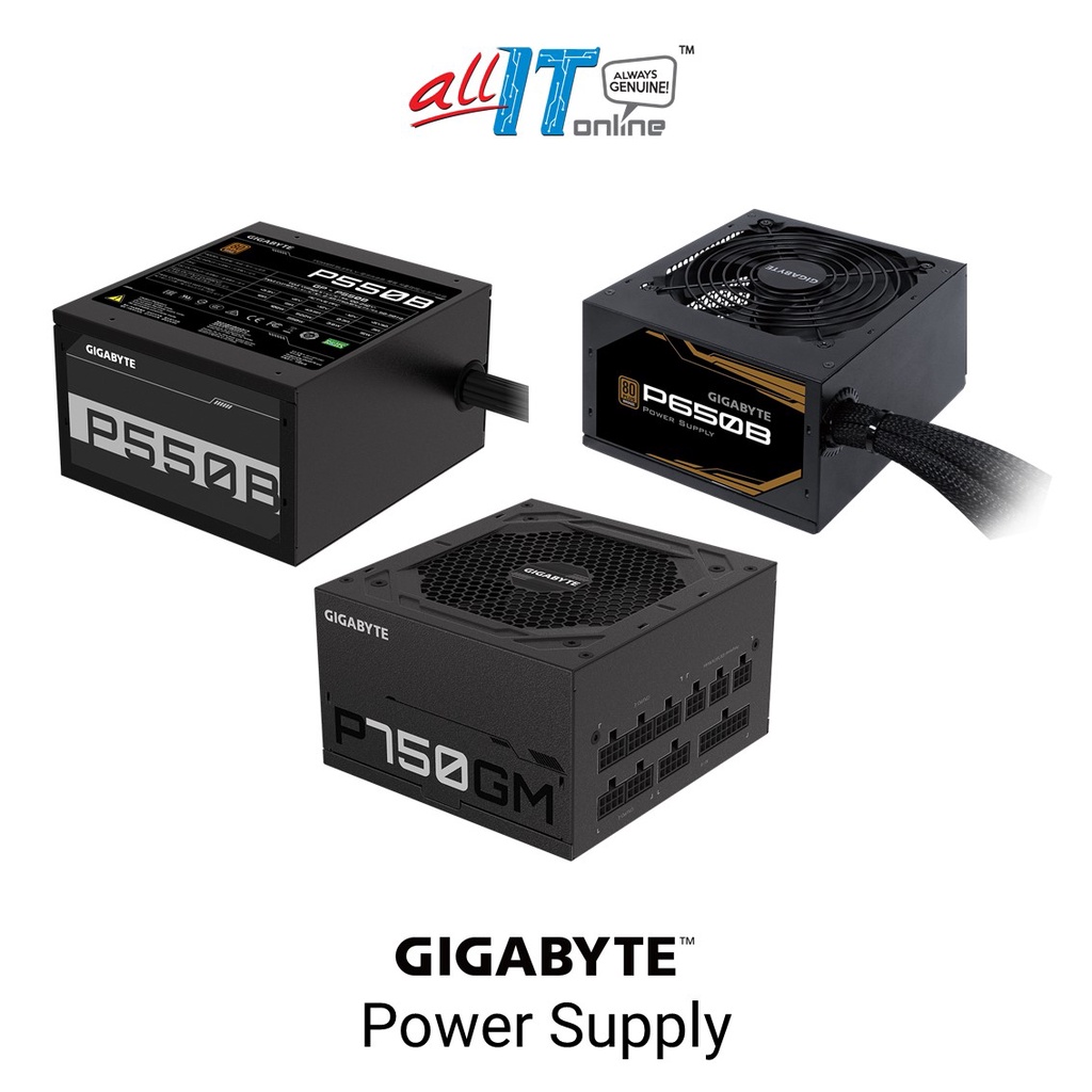 GIGABYTE (GPP550B / GPP650B) 80+ Bronze / (P750GM) 80+ Gold certified Power Supply (PSU) GP