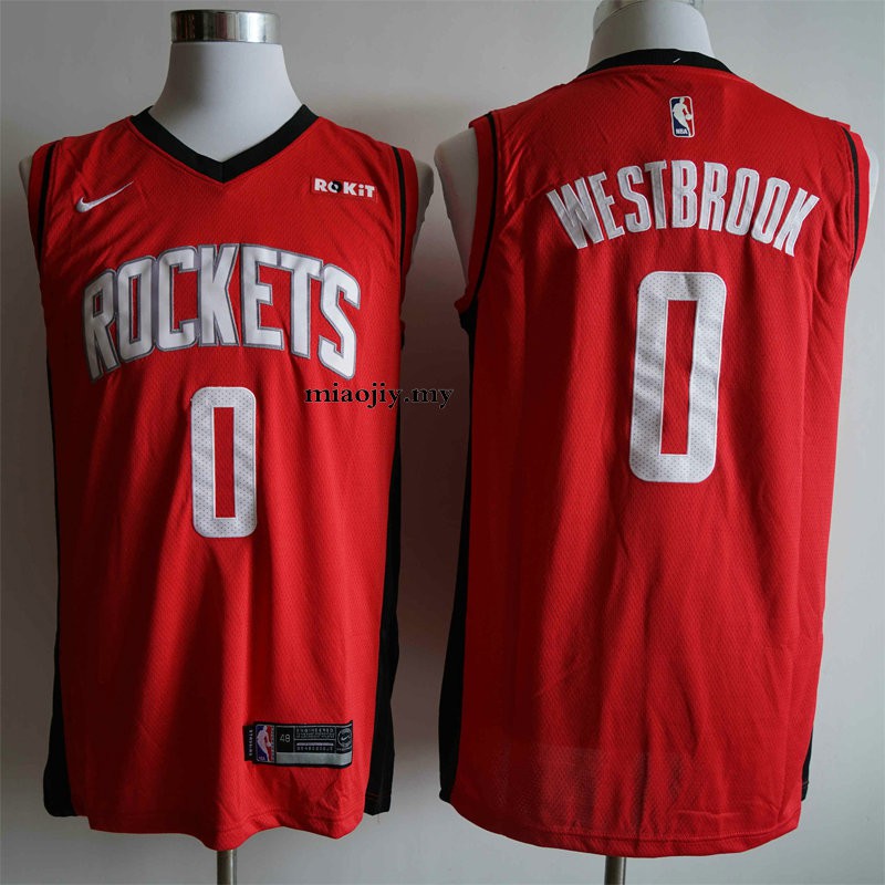 russell westbrook red jersey