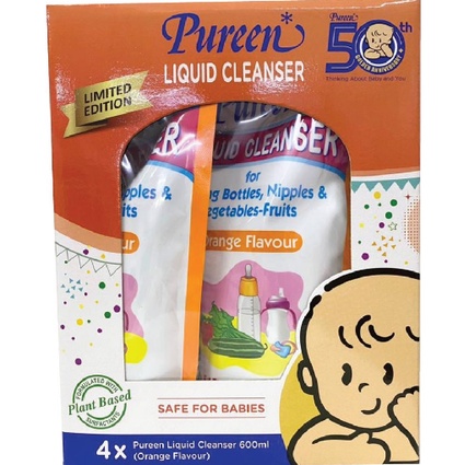 Pureen Liquid Cleanser Refill 600ml x 4packs